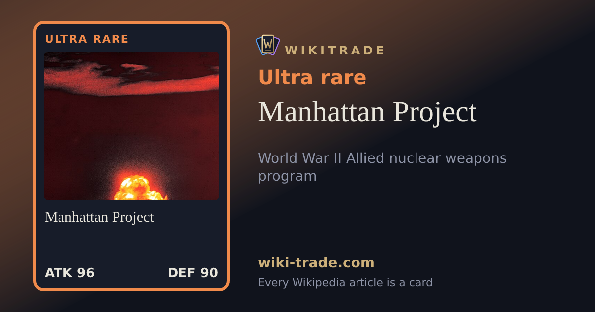 Manhattan Project — Ultra rare card