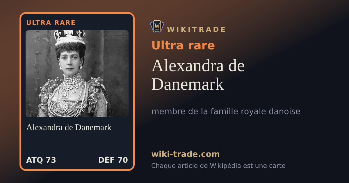 Alexandra de Danemark — carte Ultra rare