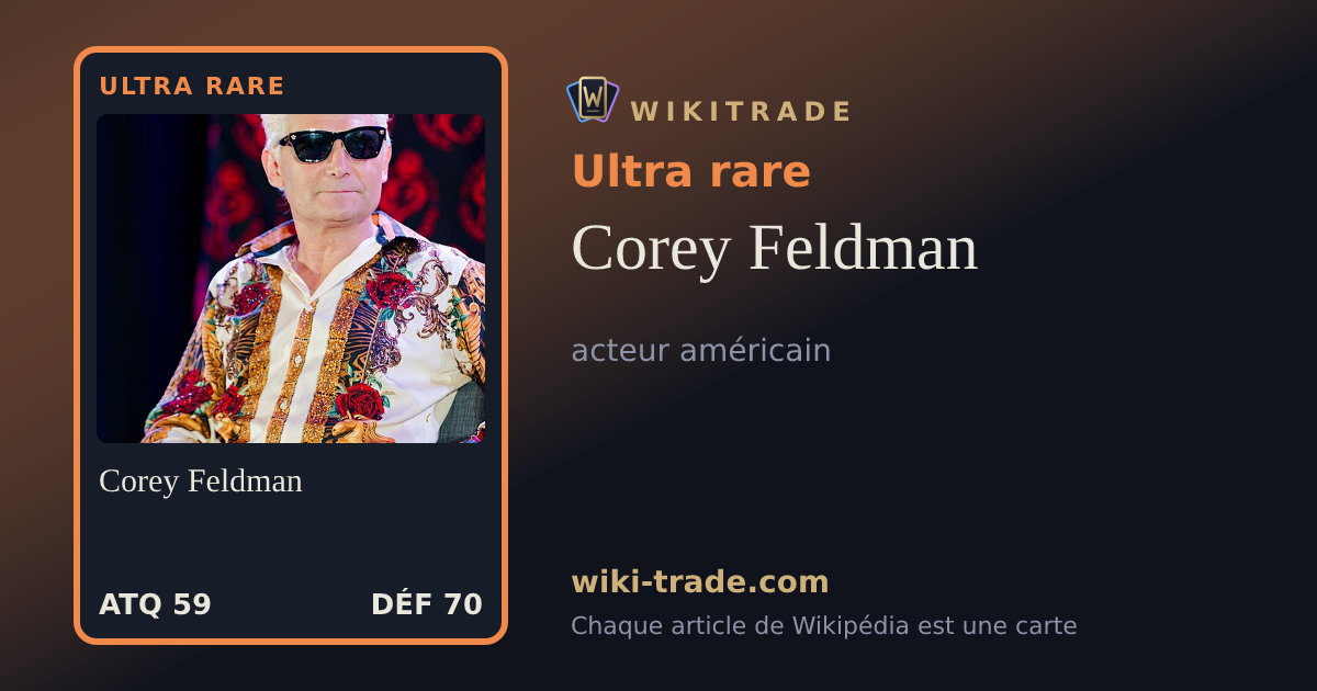 Corey Feldman — carte Ultra rare