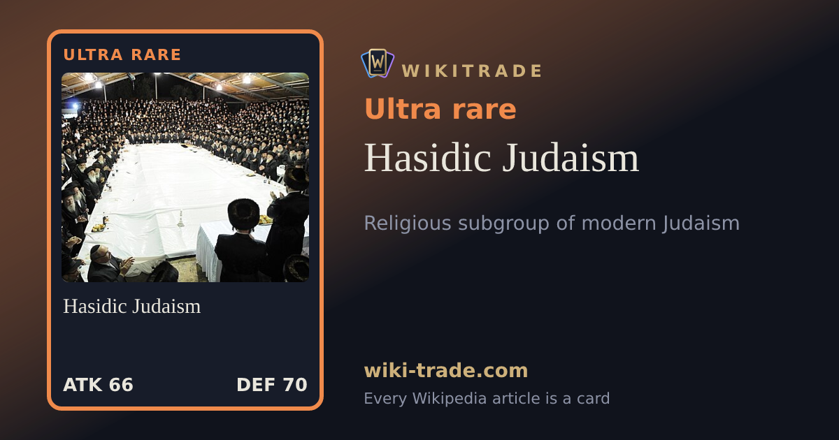 Hasidic Judaism — Ultra rare card