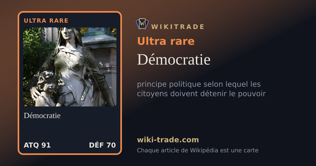 Démocratie — carte Ultra rare