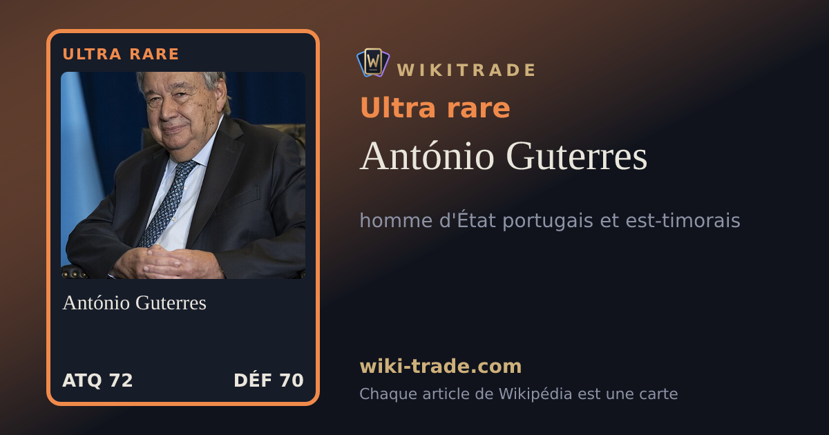 António Guterres — carte Ultra rare