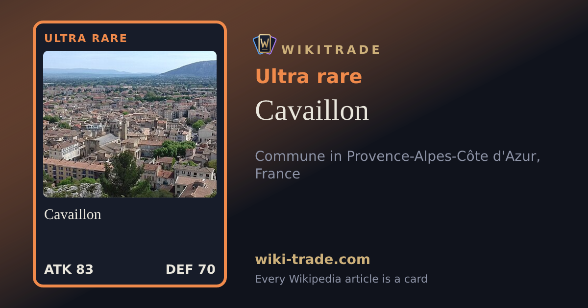 Cavaillon — Ultra rare card