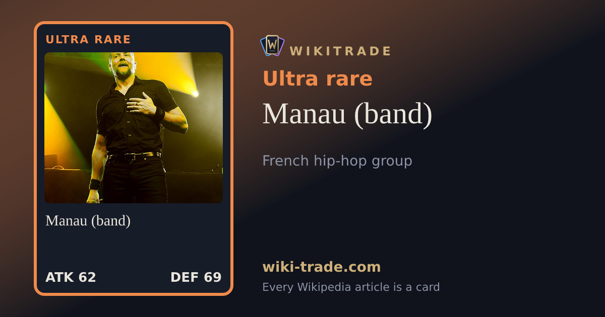 Manau (band) — Ultra rare card