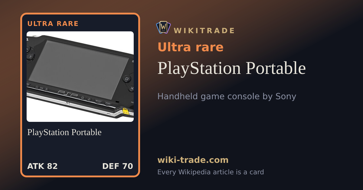 PlayStation Portable — Ultra rare card