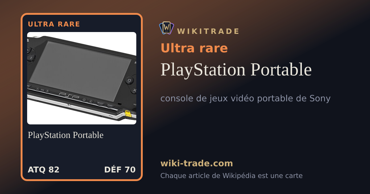 PlayStation Portable — carte Ultra rare