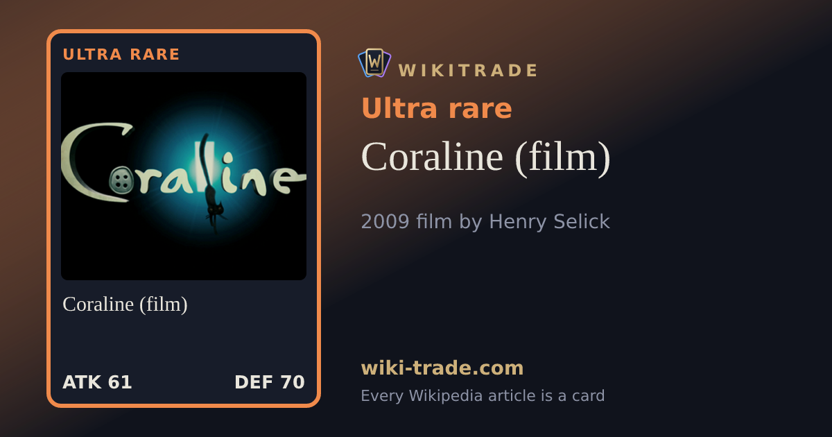 Coraline (film) — Ultra rare card