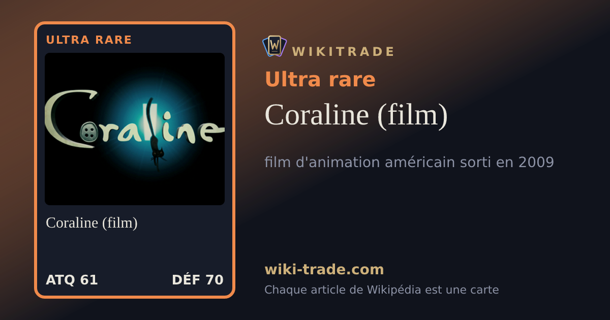 Coraline (film) — carte Ultra rare