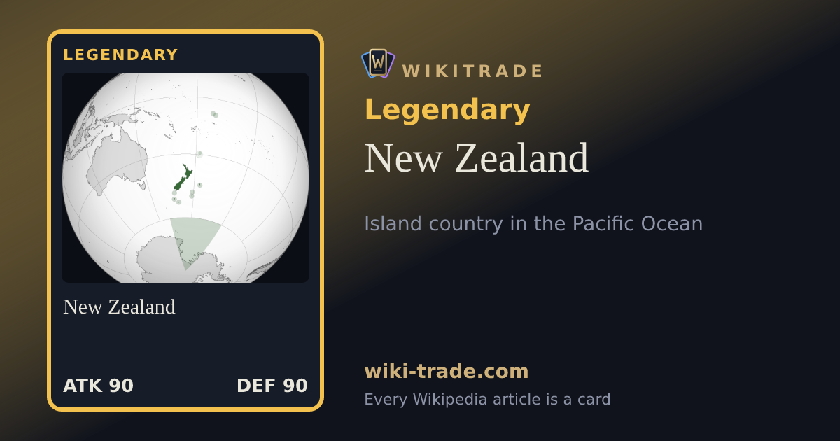 New Zealand — Legendary card