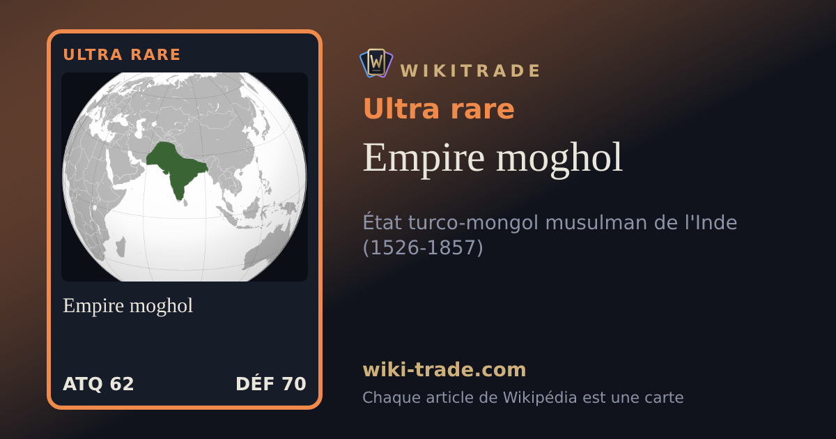 Empire moghol — carte Ultra rare