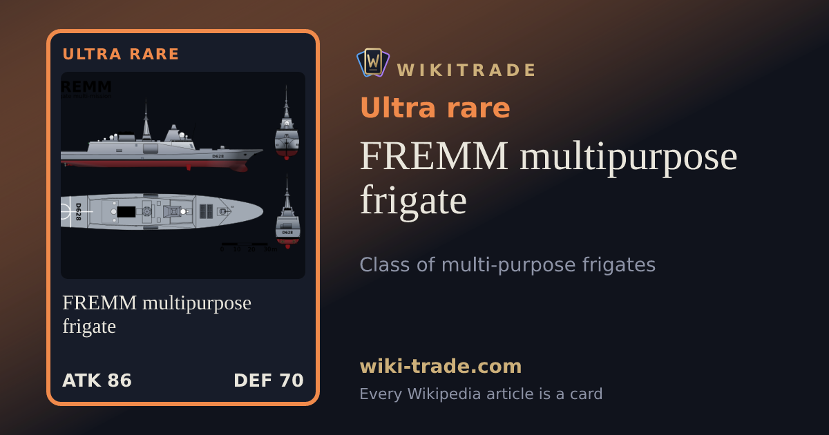 FREMM multipurpose frigate — Ultra rare card