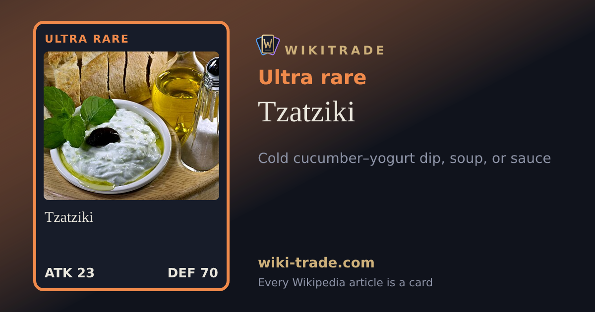 Tzatziki — Ultra rare card
