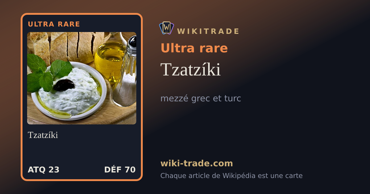 Tzatzíki — carte Ultra rare
