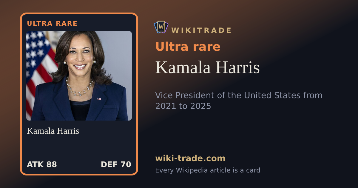 Kamala Harris — Ultra rare card
