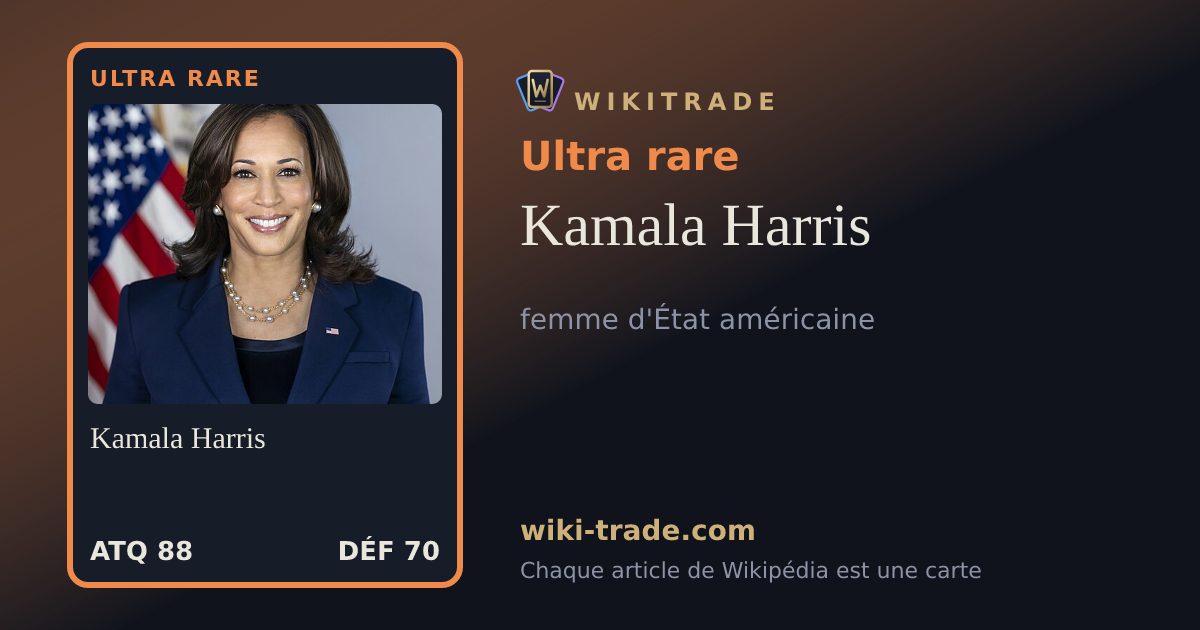 Kamala Harris — carte Ultra rare