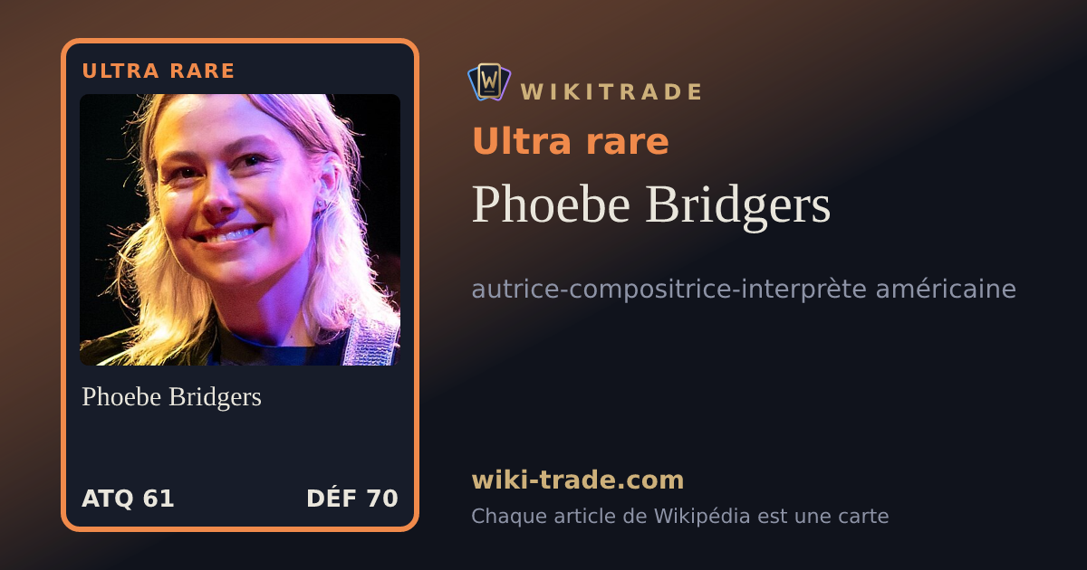 Phoebe Bridgers — carte Ultra rare