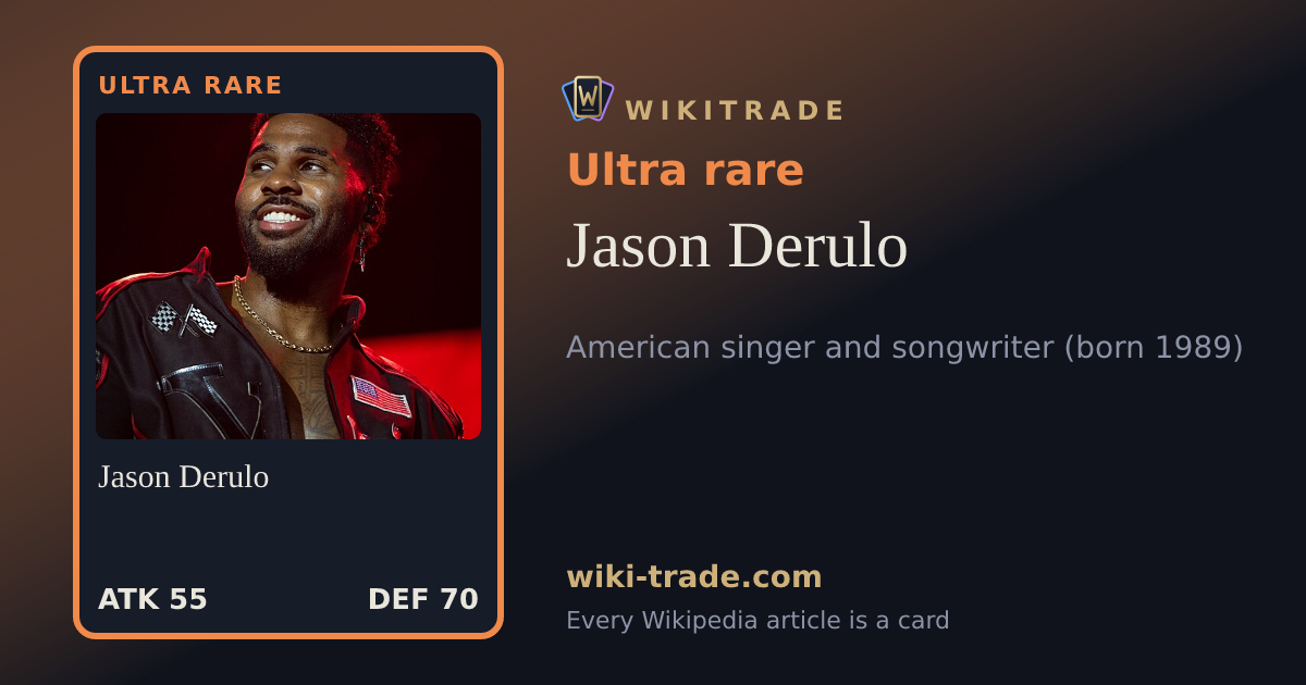 Jason Derulo — Ultra rare card