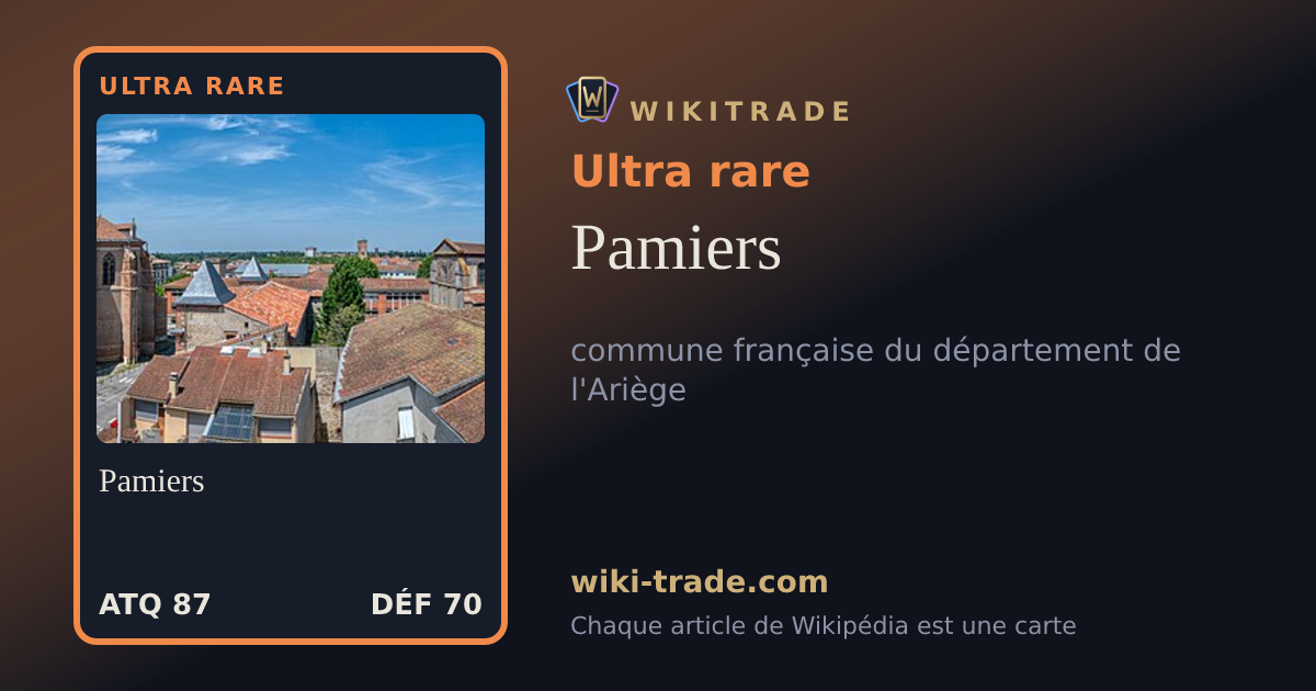 Pamiers — carte Ultra rare