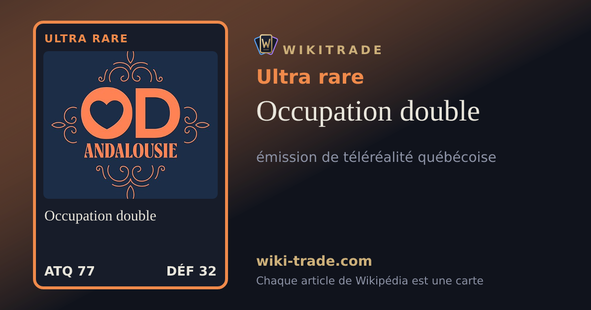 Occupation double — carte Ultra rare
