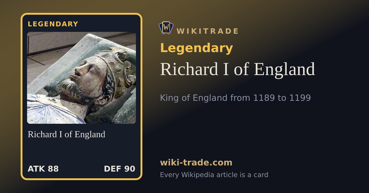 Richard I of England — Legendary card