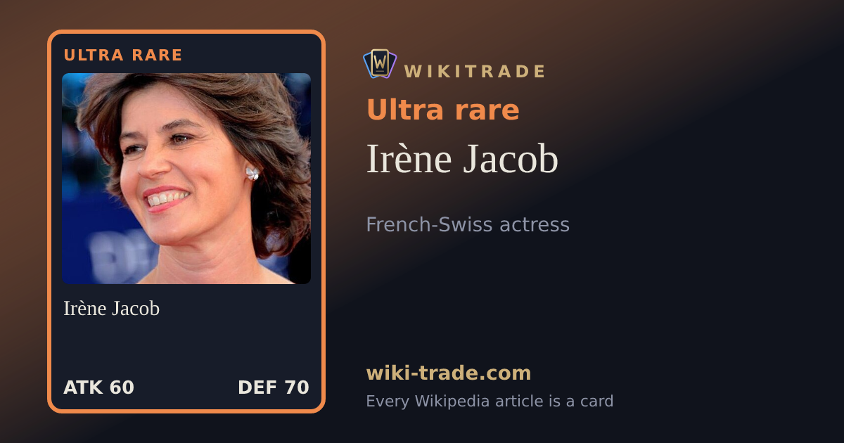 Irène Jacob — Ultra rare card