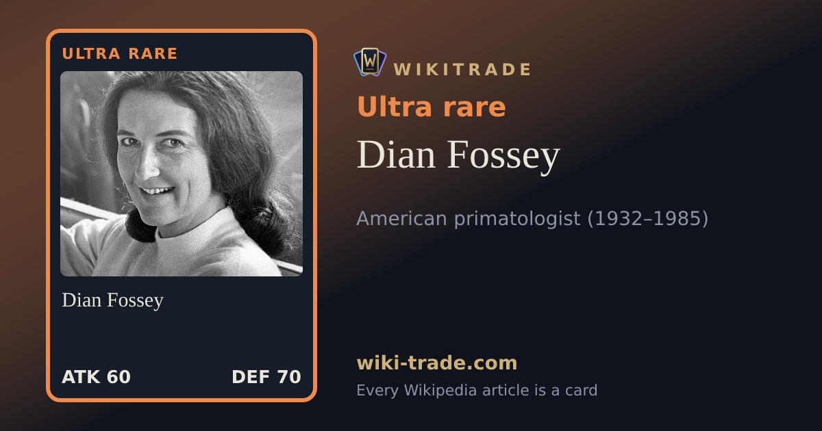 Dian Fossey — Ultra rare card