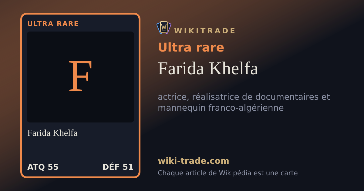 Farida Khelfa — carte Ultra rare