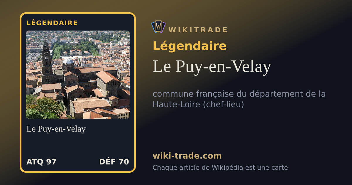 Le Puy-en-Velay — carte Légendaire