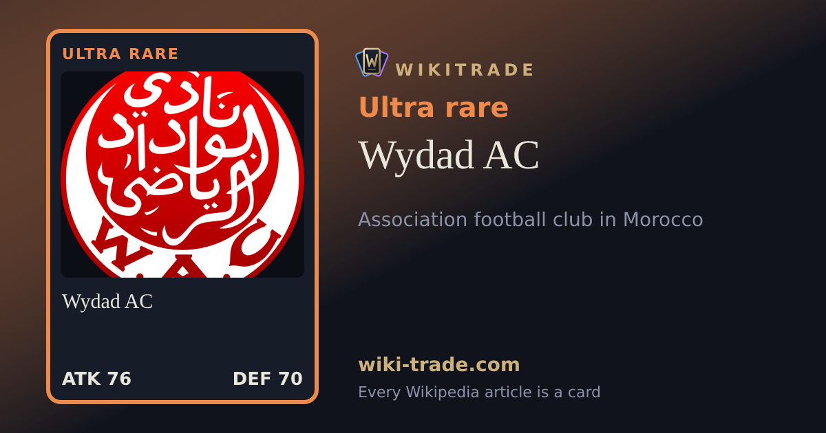 Wydad AC — Ultra rare card