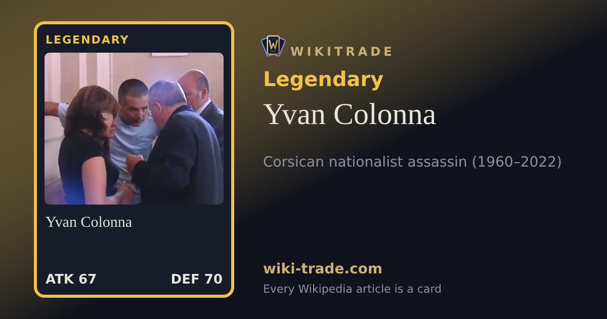 Yvan Colonna — Legendary card