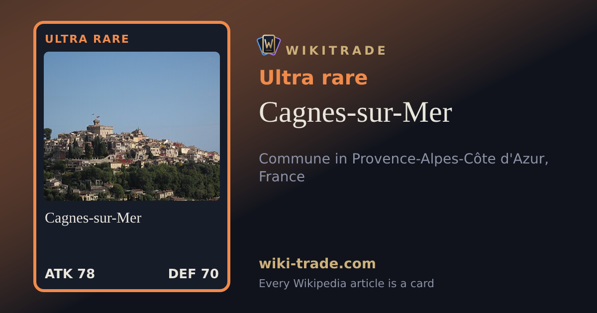 Cagnes-sur-Mer — Ultra rare card