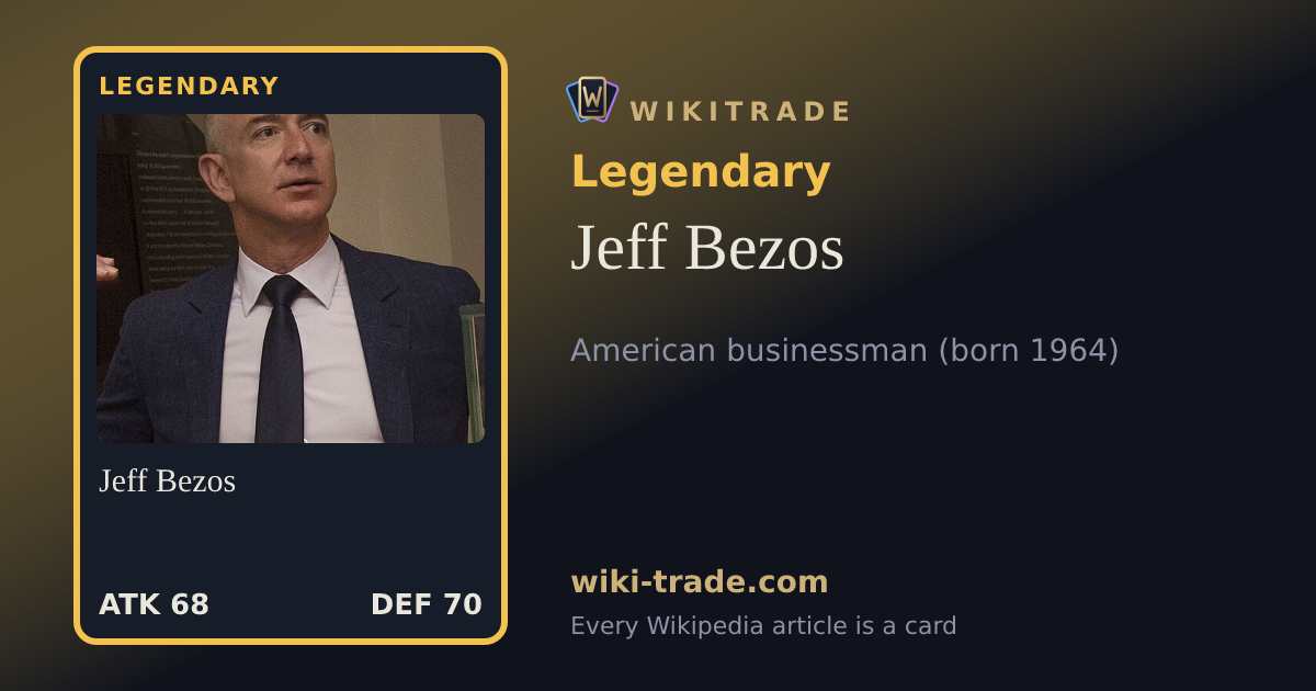 Jeff Bezos — Legendary card