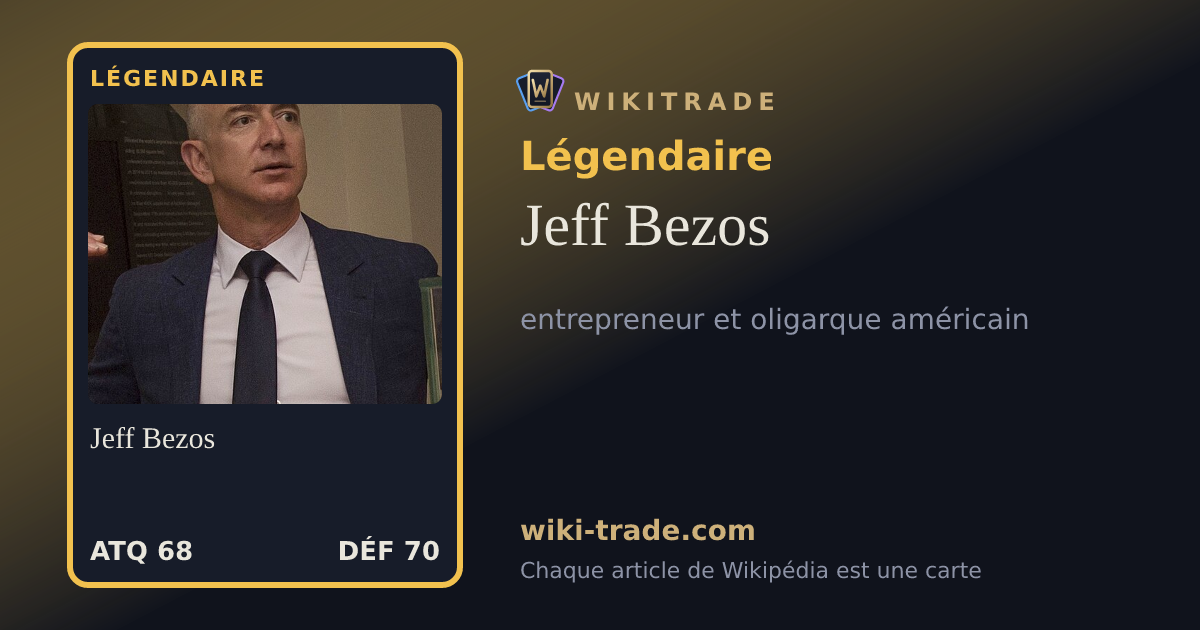 Jeff Bezos — carte Légendaire