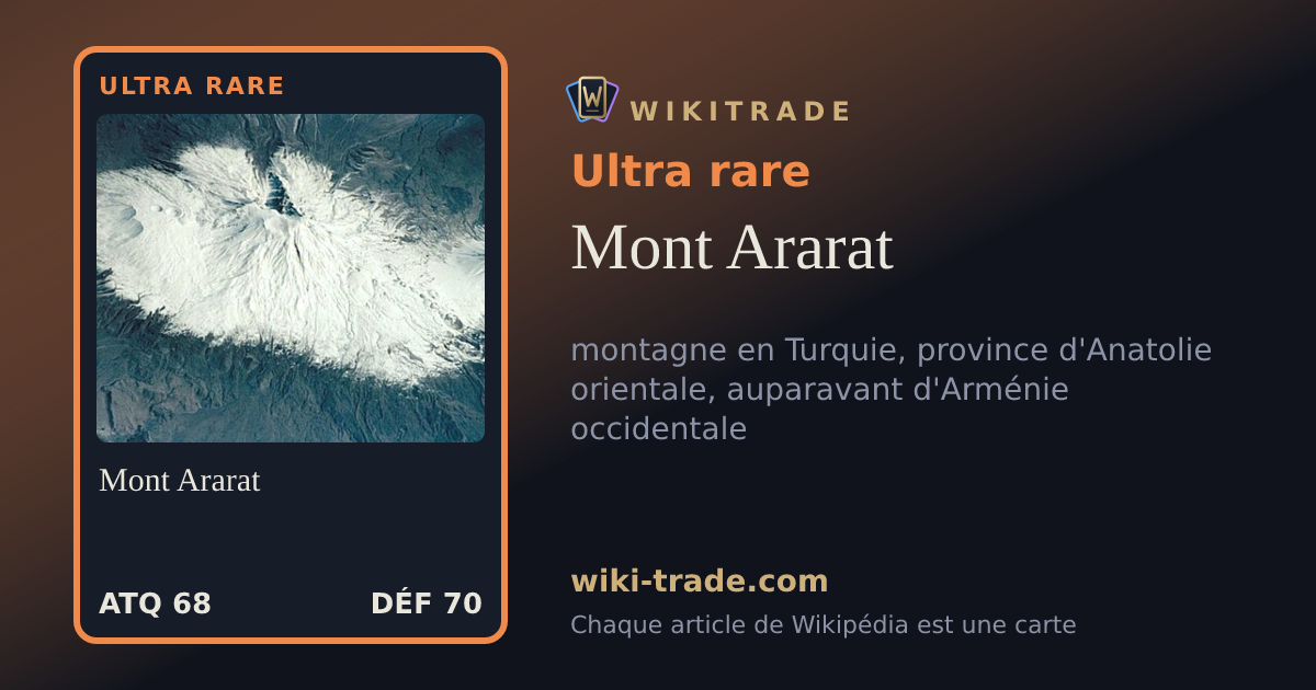 Mont Ararat — carte Ultra rare
