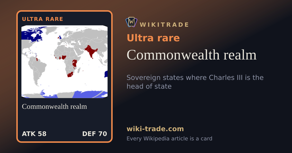 Commonwealth realm — Ultra rare card