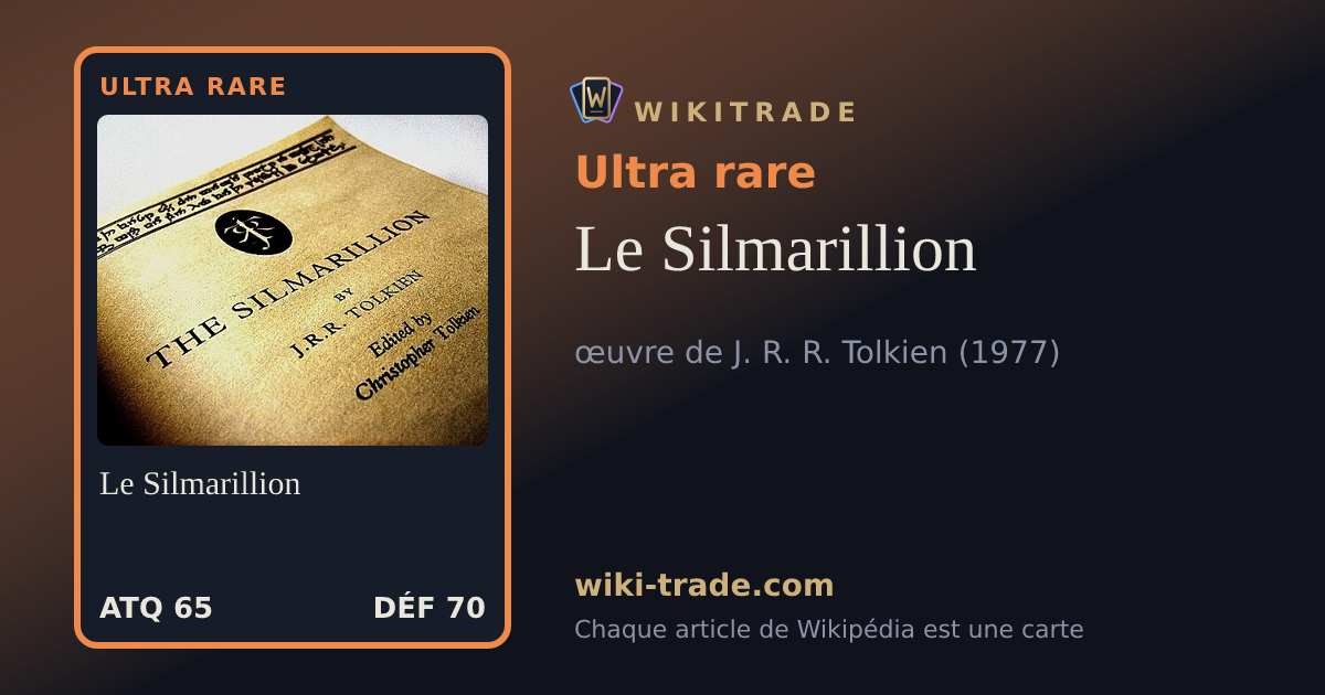 Le Silmarillion — carte Ultra rare