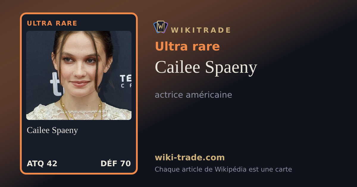 Cailee Spaeny — carte Ultra rare