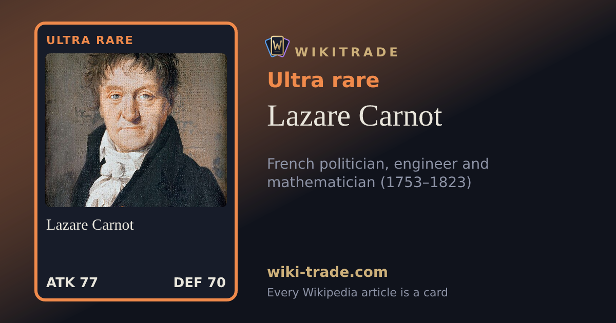 Lazare Carnot — Ultra rare card