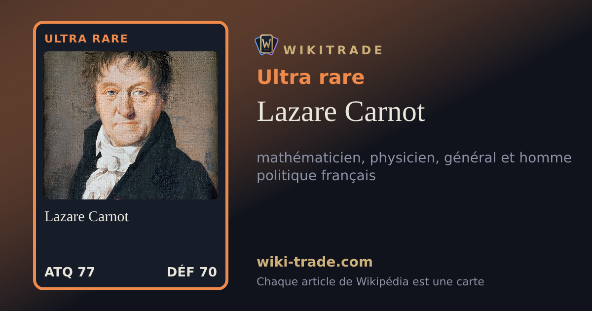 Lazare Carnot — carte Ultra rare