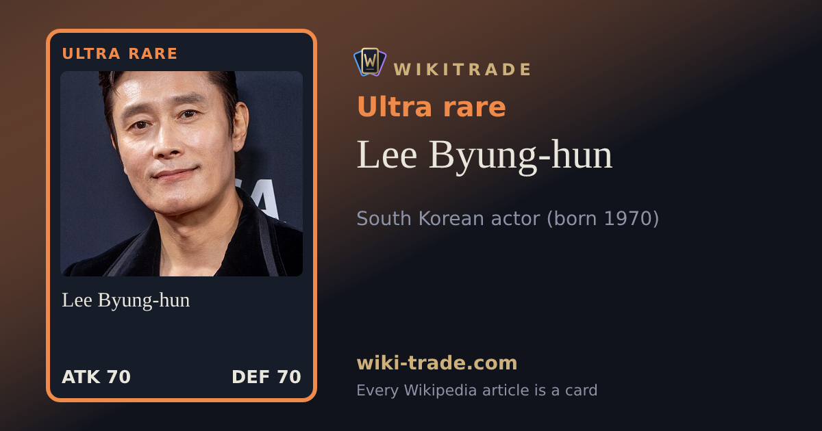 Lee Byung-hun — Ultra rare card