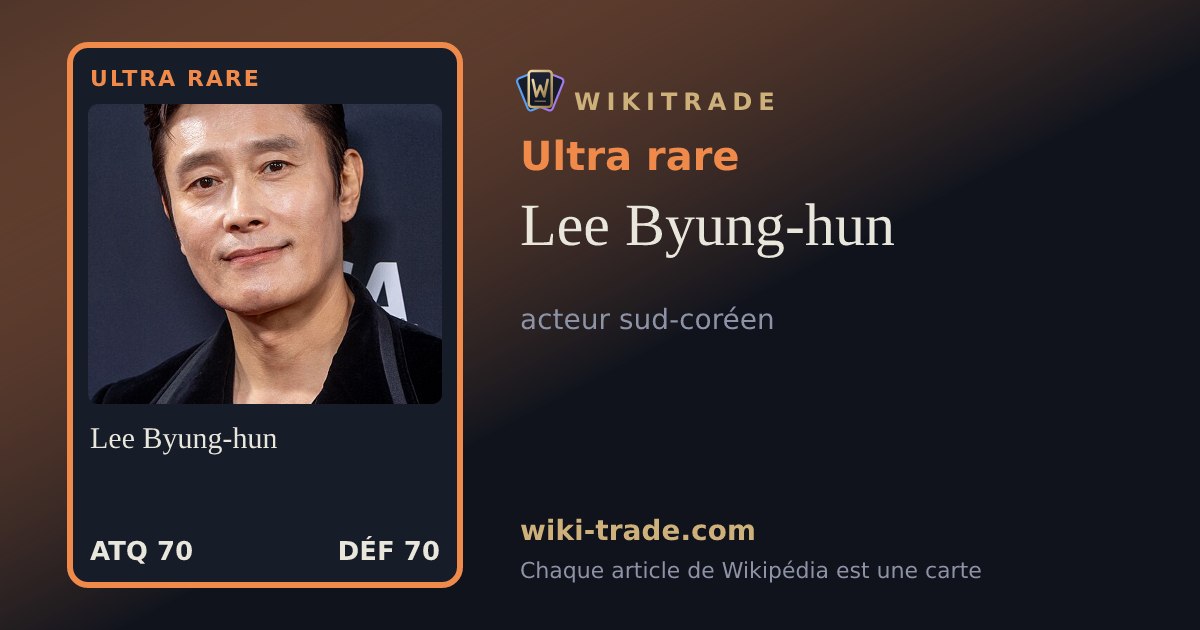 Lee Byung-hun — carte Ultra rare