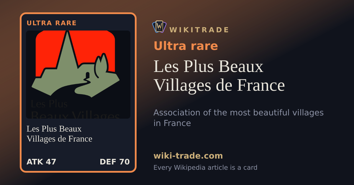 Les Plus Beaux Villages de France — Ultra rare card