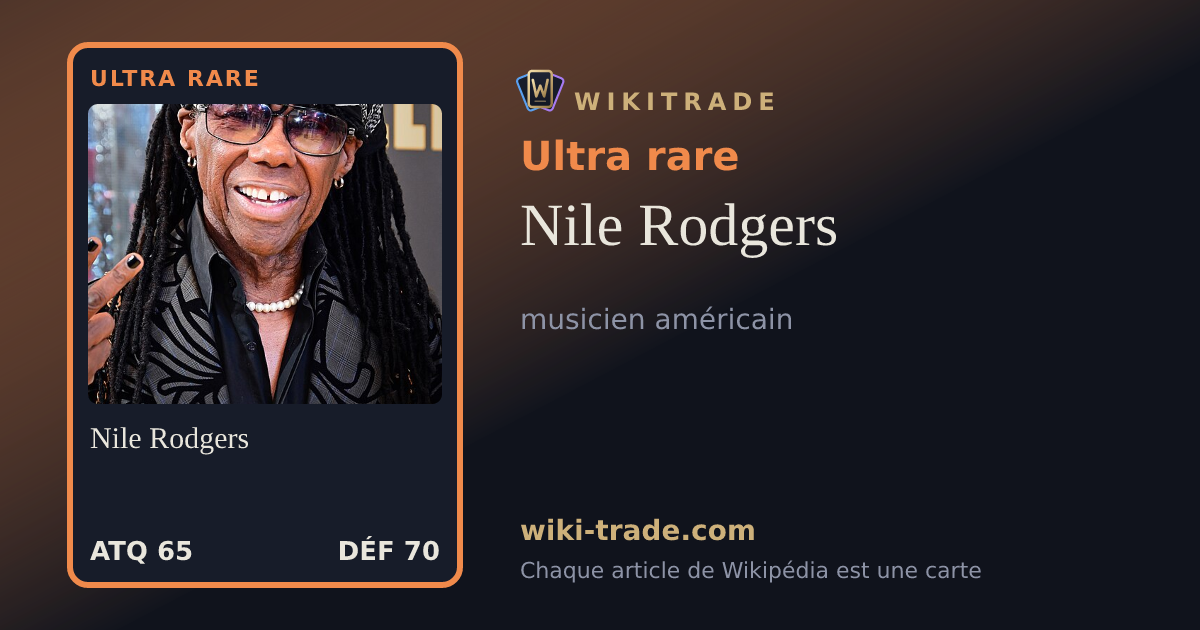 Nile Rodgers — carte Ultra rare