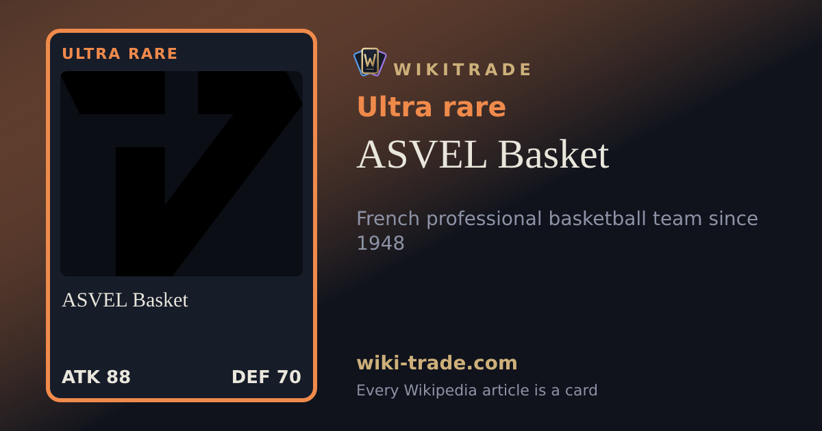 ASVEL Basket — Ultra rare card