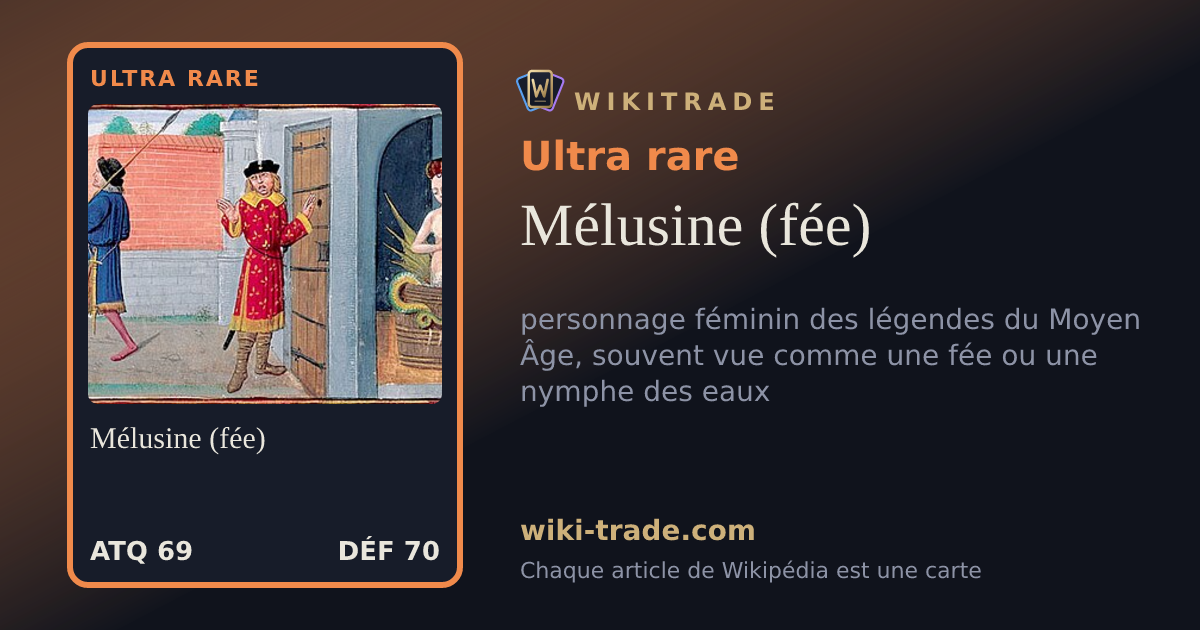 Mélusine (fée) — carte Ultra rare