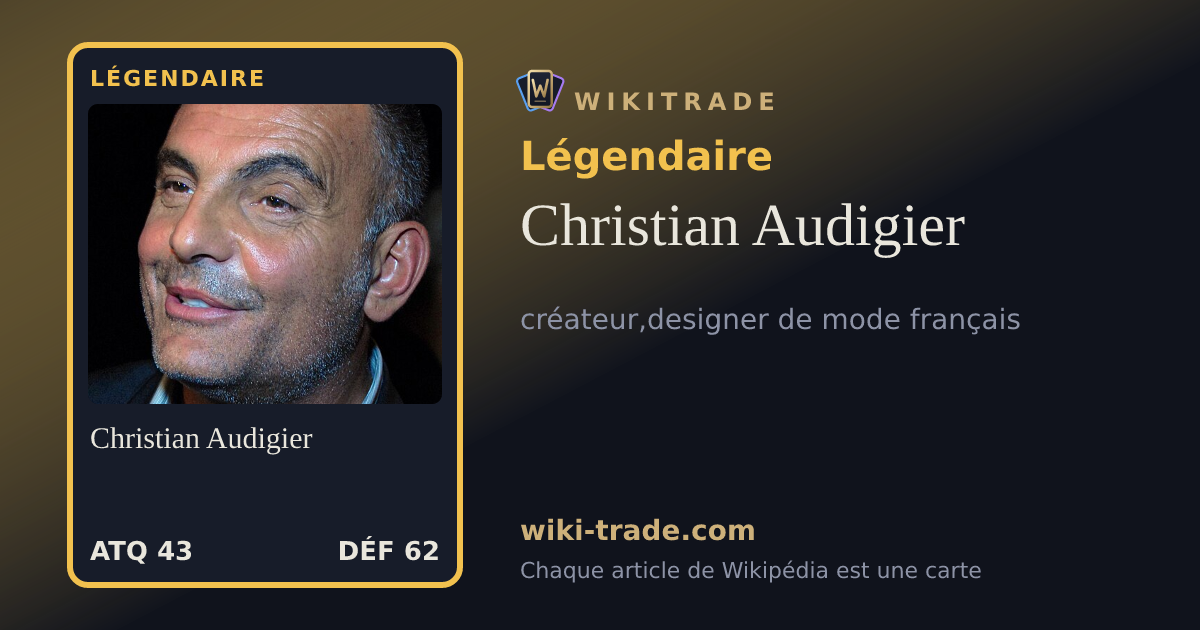 Christian Audigier — carte Légendaire