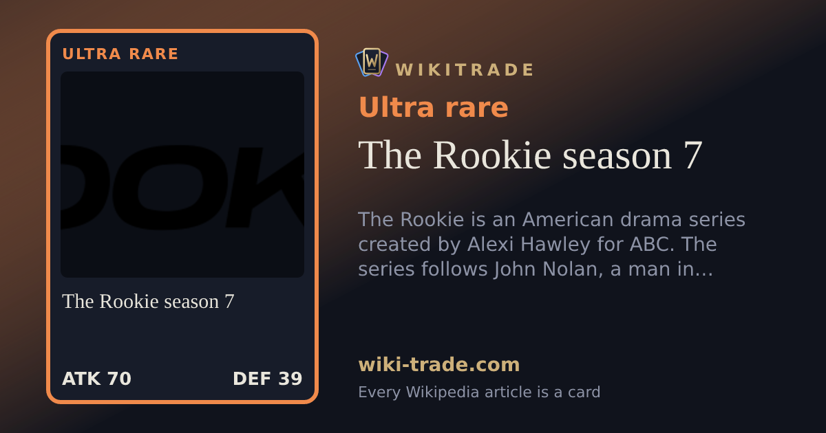 The Rookie season 7 — Ultra rare card