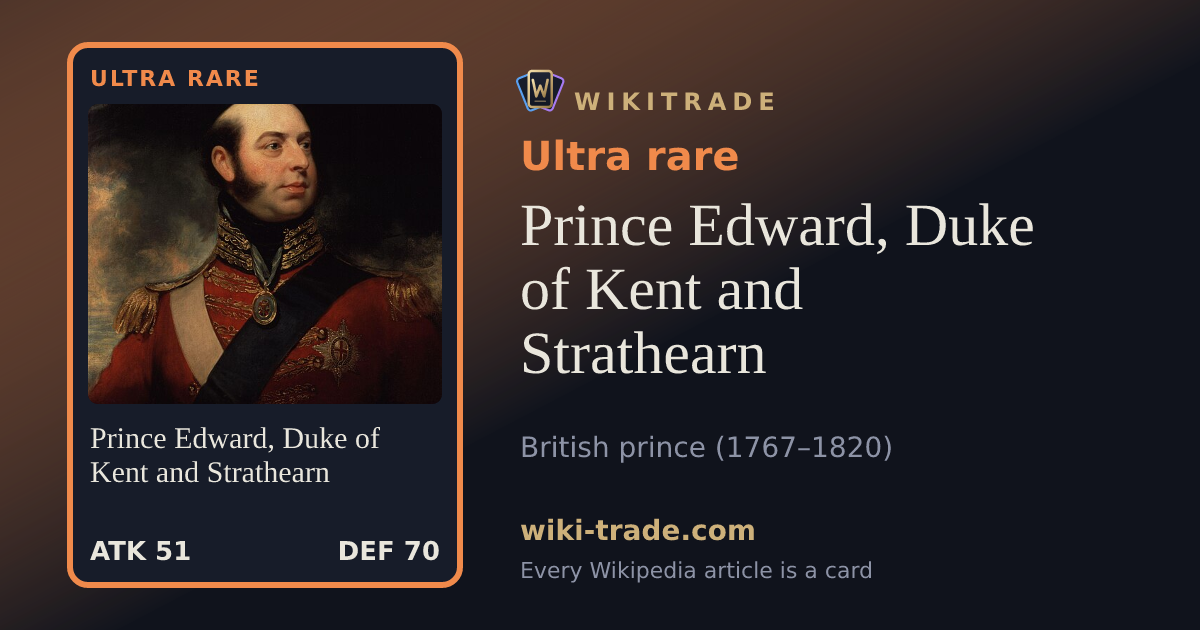 Prince Edward, Duke of Kent and Strathearn — Ultra rare card