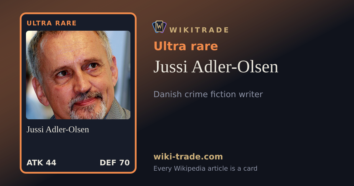 Jussi Adler-Olsen — Ultra rare card