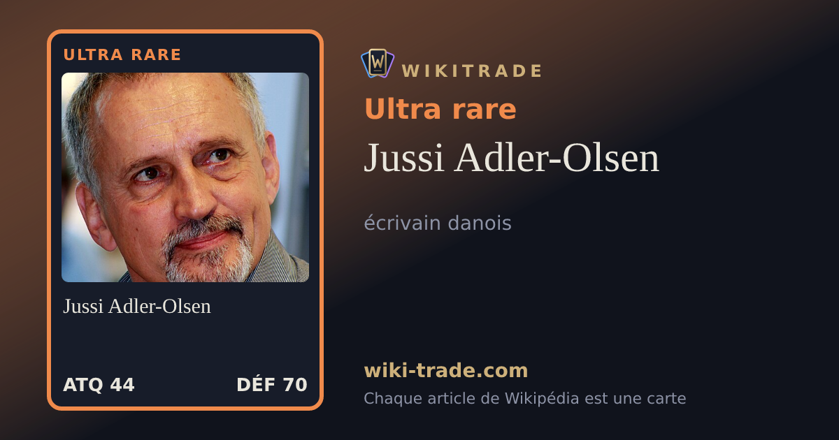 Jussi Adler-Olsen — carte Ultra rare